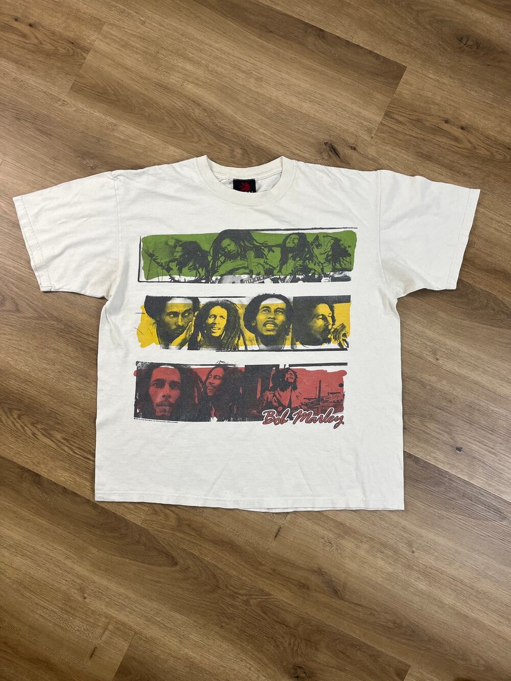 Bob Marley Zion Rootswear Photo Collage Tee Size XL